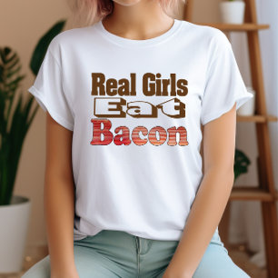 T-shirt Amusant Bacon mignon