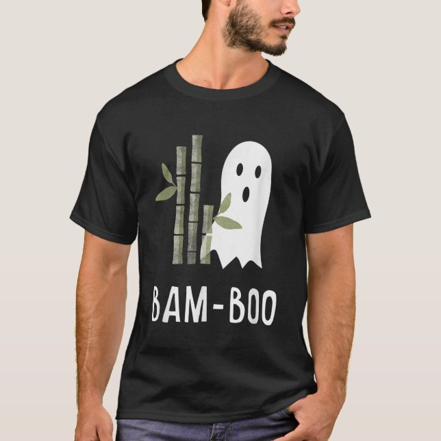 T-shirt Amusant Bamboo Halloween Costume Asiatique Boo Gho (Devant)