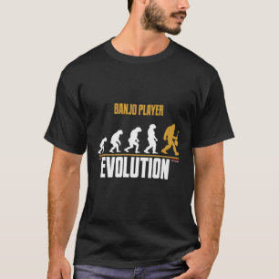 T-shirt Amusant Banjo Player Évolution Jouer Banjo Bigfoo