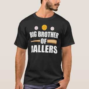 T-shirt Amusant Baseball Et Joueur De Softball Big Brother