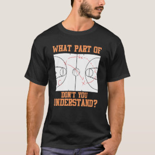 T-shirt Amusant Basketball Coach Design Hommes Femmes Ball