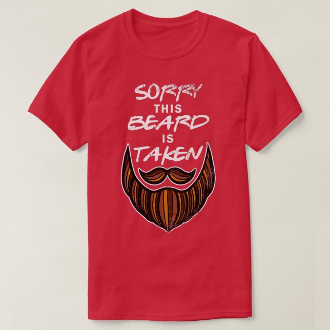 T-shirt Amusant Beard partenaire Humour mari de jeu de mot (Design devant)