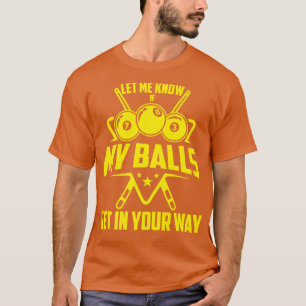 T-shirt Amusant Billard Design Pour Hommes Femmes Billard