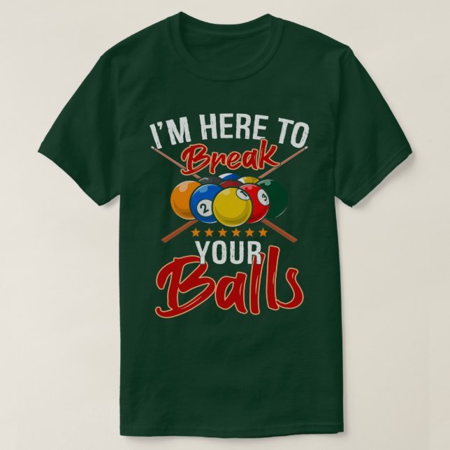 T-shirt Amusant Billard Lecteur Billard Snooker Fans Cadea (Design devant)