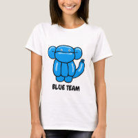 Amusant bleu ballon animal singe design