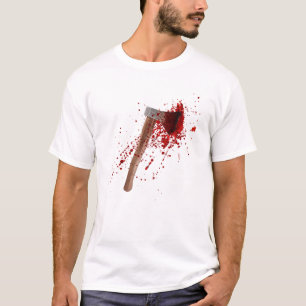 T-shirt Amusant Bloody Ax Halloween Costume Mens de jumela