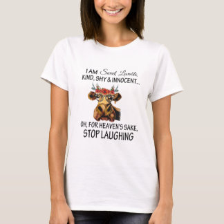 T-shirt Amusant cadeau d'amour de vache douce Innocent arr