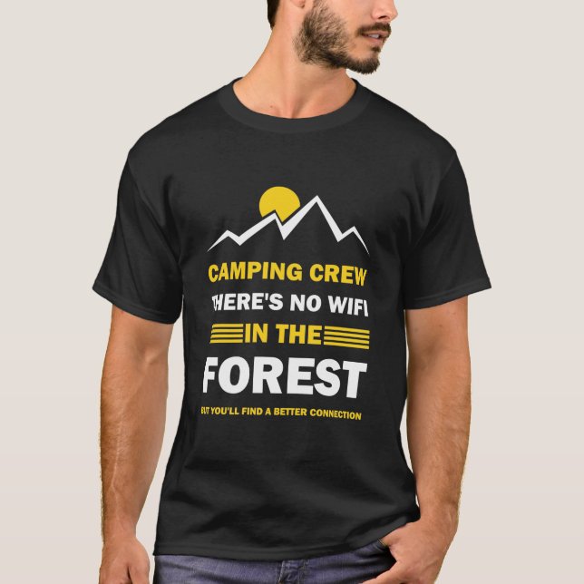 T-shirt Amusant Camping Famille Vacances en plein air (Devant)