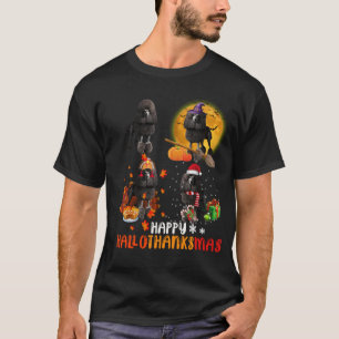 T-shirt Amusant caniche, joyeux cadeau de Noël HalloMerci