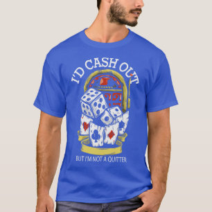 T-shirt Amusant Casino Joueur Jeu de jeu de pari