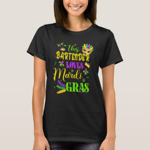 T-shirt Amusant Ce Barman Aime Mardi Gras Festival Car