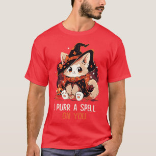 T-shirt Amusant chat pun sorcier sort Graphique Hommes Enf