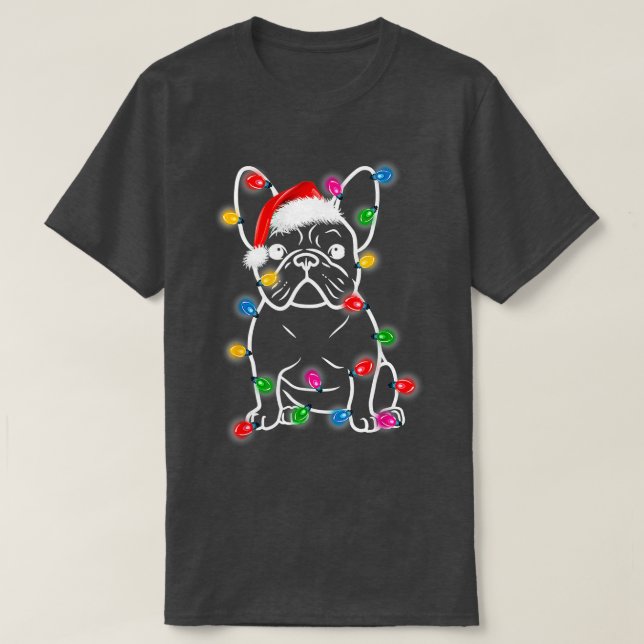 T-shirt Amusant Chien Chien à Chien à Chien Lumières de No (Design devant)