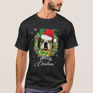 T-shirt Amusant Chien Chien Chien Neige Noël Noël Décorati