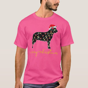 T-shirt Amusant chien de bétail australien feux de Noël