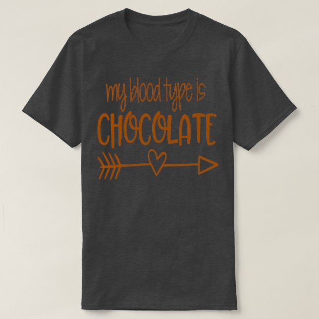 T-shirt Amusant Chocolat Chocolat Diet Chocoholic Cute Hot (Design devant)