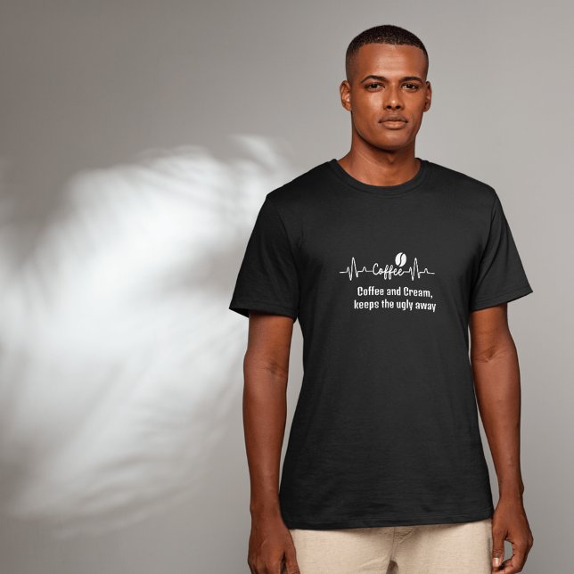 T-shirt amusant Citation de travail drôle Coffee Cream se  (Créateur téléchargé)