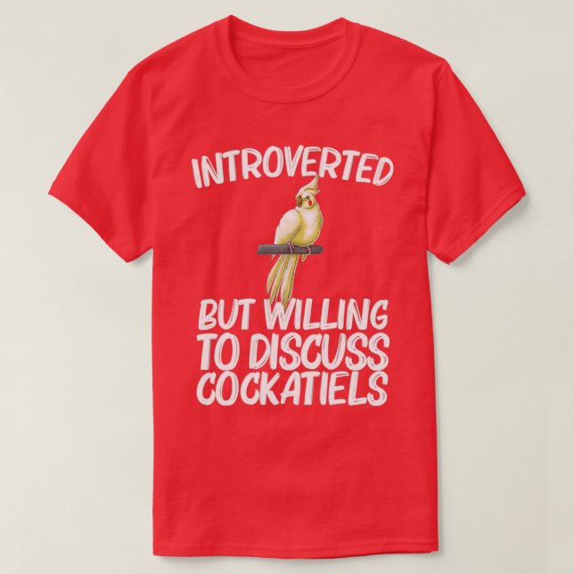 T-shirt Amusant Cockatiel Oiseau Perroquet 6 (Design devant)