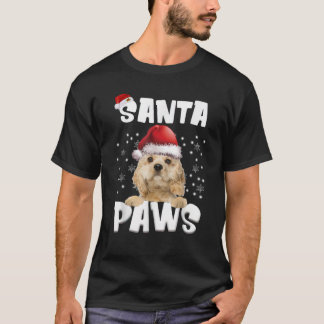 T-shirt Amusant Cocker Américain Spaniel lumières de Noël