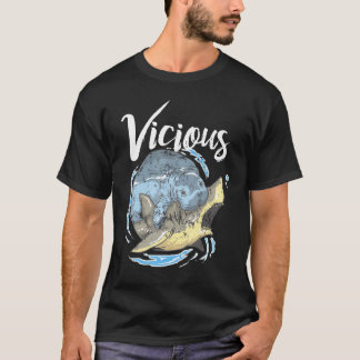 T-shirt Amusant combat de requins Manatee