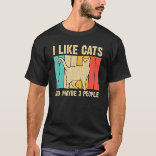 T-shirt Amusant Conception Chat Amoureux des chats Pour Ho