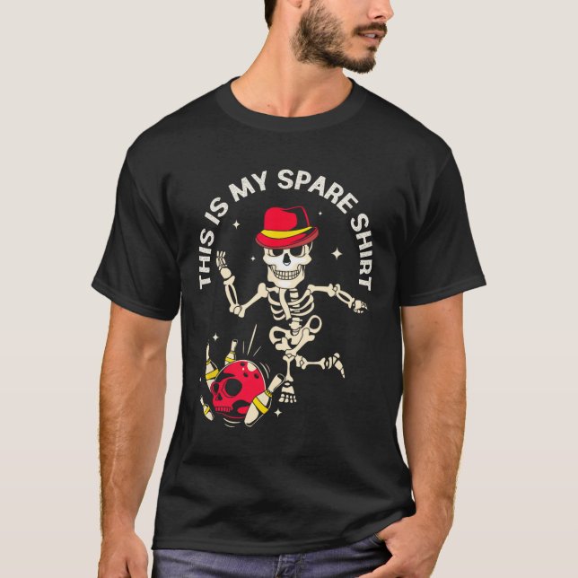 T-shirt Amusant Conception De Bowling Pour Hommes Et Femme (Devant)