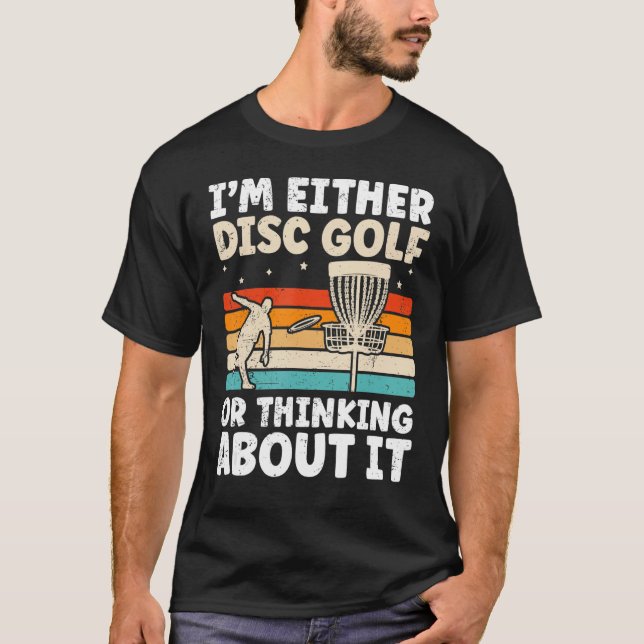 T-shirt Amusant Conception De Golf Disque Pour Disc Golfer (Devant)