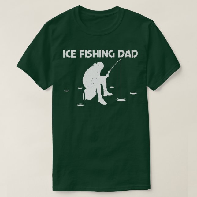T-shirt Amusant Conception De Pêche Sur Glace Pour Papa Pè (Design devant)