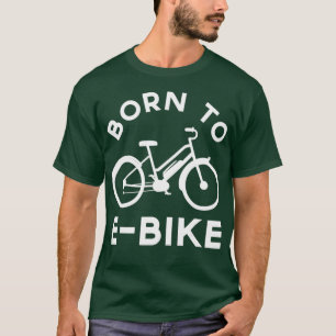 T-shirt Amusant Conception de vélo électrique Né à EBi