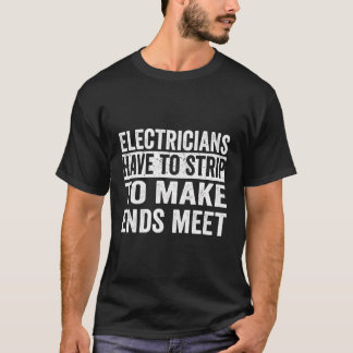 T-shirt Amusant Conception Électricien Pour Électricien Co