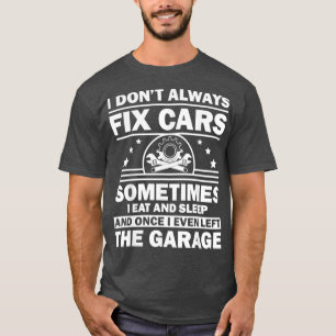 T-shirt Amusant Conception Mécanique De Voiture Pour Homme