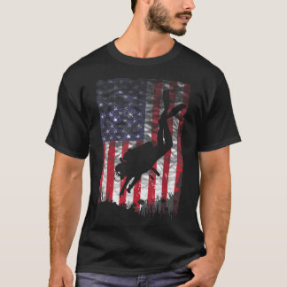 T-shirt Amusant Conception Plongée Scuba Dive Entraîneur D