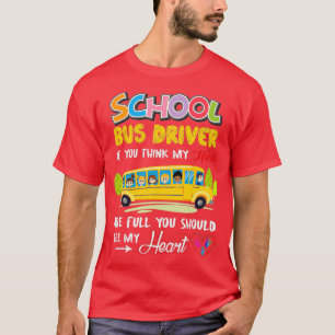 T-shirt Amusant Conducteur De Bus Scolaire Mignonne Appréc