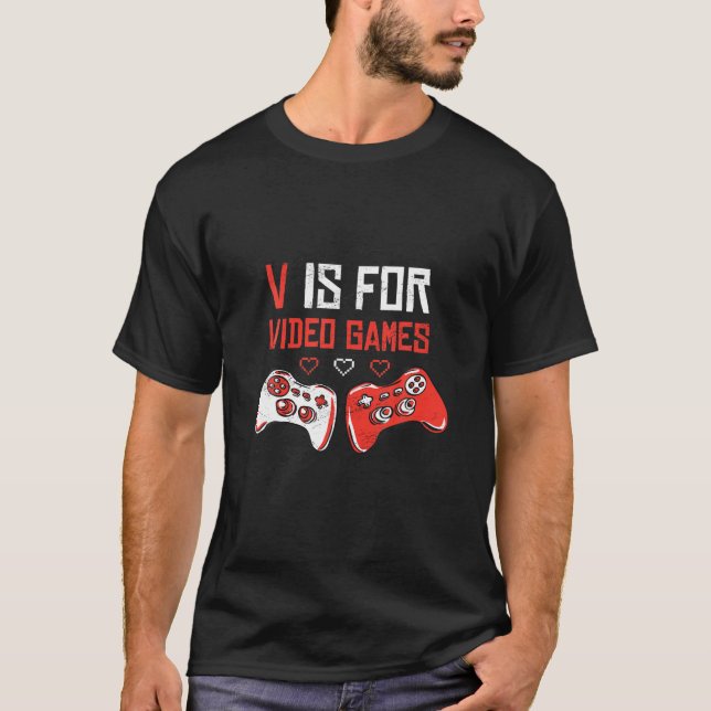 T-shirt Amusant contrôleur de jeu vidéo jeu console de jeu (Devant)