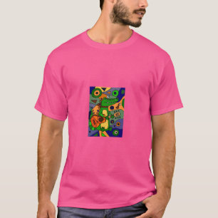 T-shirt Amusant Cool Alligator Jouer Guitare Art Moderne