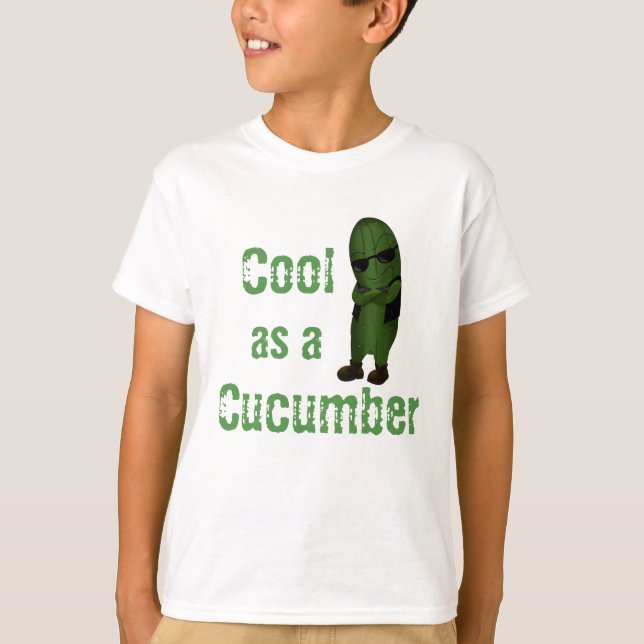 T-shirt Amusant Cool Comme Un Concombre (Devant)