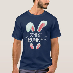 T-shirt Amusant Costume de Pâques Matching mignon Dentist 