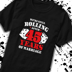 T-shirt Amusant couple du 45e anniversaire marié 45 ans