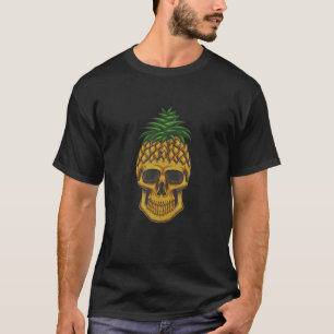 T-shirt Amusant crâne d'ananas Trendy Tropical Fruit Lover