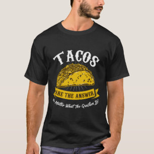 T-shirt Amusant Cuisine Mexicaine Fan Cuisine Taco Lover I