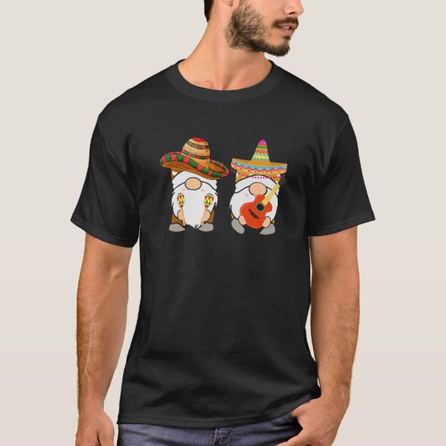 T-shirt Amusant Cute Taco Lover Mexicain Gnome Cinco De Ma (Devant)