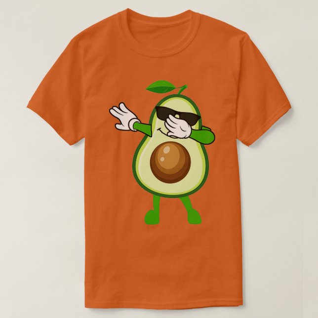 T-shirt Amusant Dabbing Avocado Lover (Design devant)