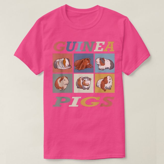 T-shirt Amusant de cochon de Guinée (Design devant)