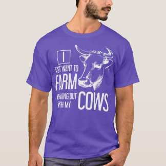 T-shirt Amusant de vache charmante vache d'élevage cadeau