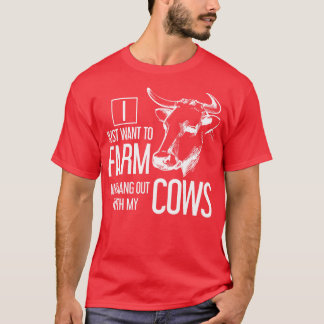 T-shirt Amusant de vache charmante vache d'élevage cadeau