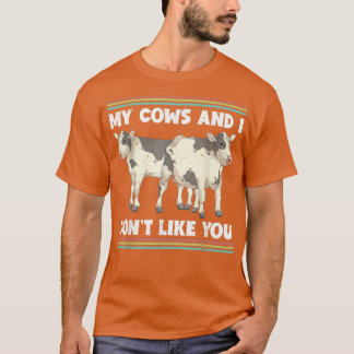 T-shirt Amusant de vache fermier Louvain ferme d'élevage a