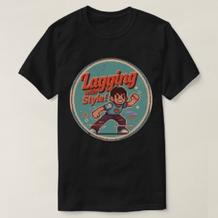 T-shirt Amusant design de jeux rétro - Lagging with Style!