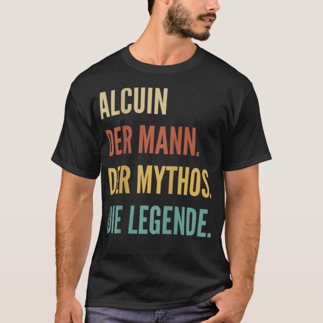 T-shirt Amusant Design de prénom allemand - Alcuin (Devant)