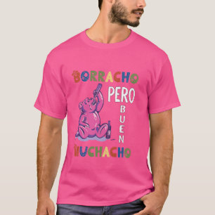 T-shirt Amusant design d'ours mexicain - Borracho pero Bue