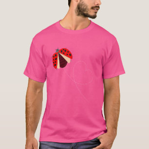 T-shirt Amusant Design Ladybug Pour Hommes Femmes Garçons